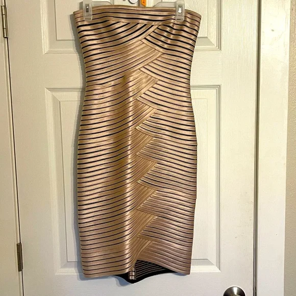 slim fit dress slacks Strapless Corset Gown – BCBGMAXAZRIA
